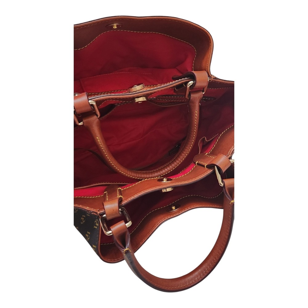 Dooney & Bourke Gretta Small Lexington Monogram Crossbody Bag Brown Tan - Picture 9 of 10